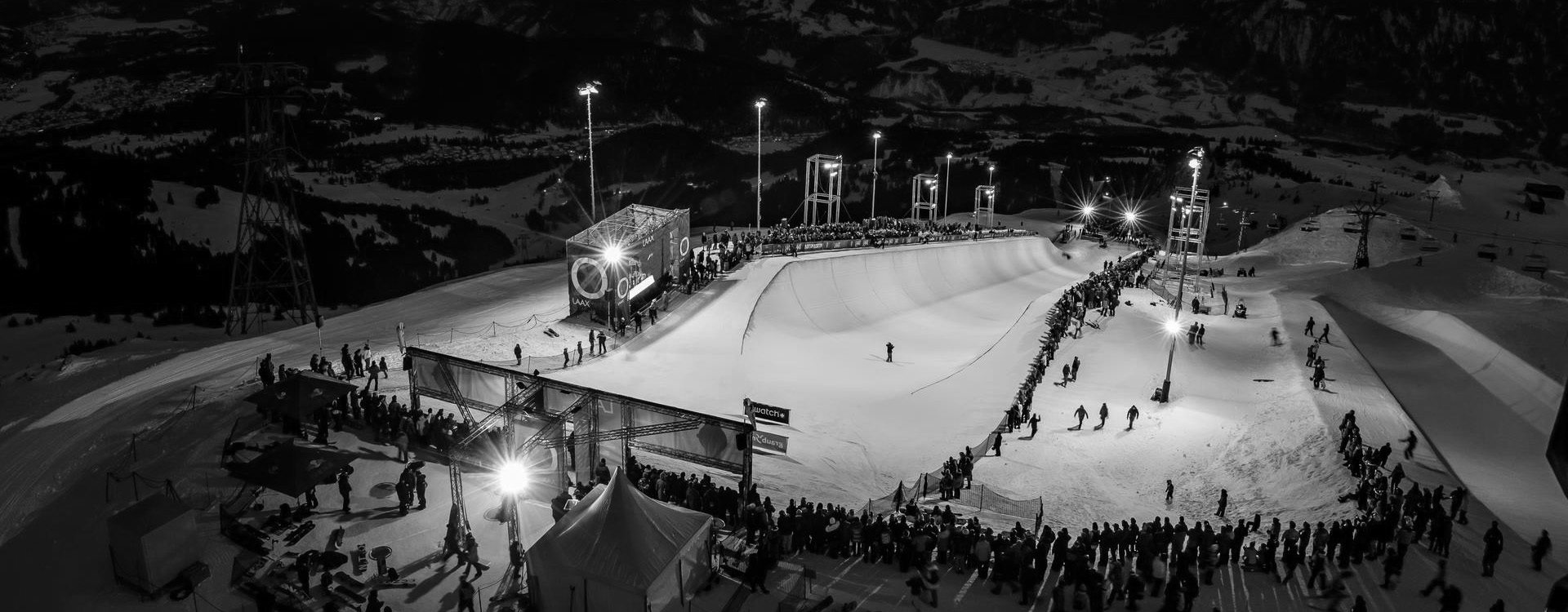 Halfpipe Finals at Night